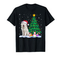 Great Pyrenees Dog Tree Lights T-Shirt - Minimalist Print for Adults - T-Shirt, Sweatshirt, Hoodie