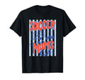 Striped Soccer Moms Club Surviving T-Shirt - Trendy Graphic Men Women - T-Shirt, Sweatshirt, Hoodie