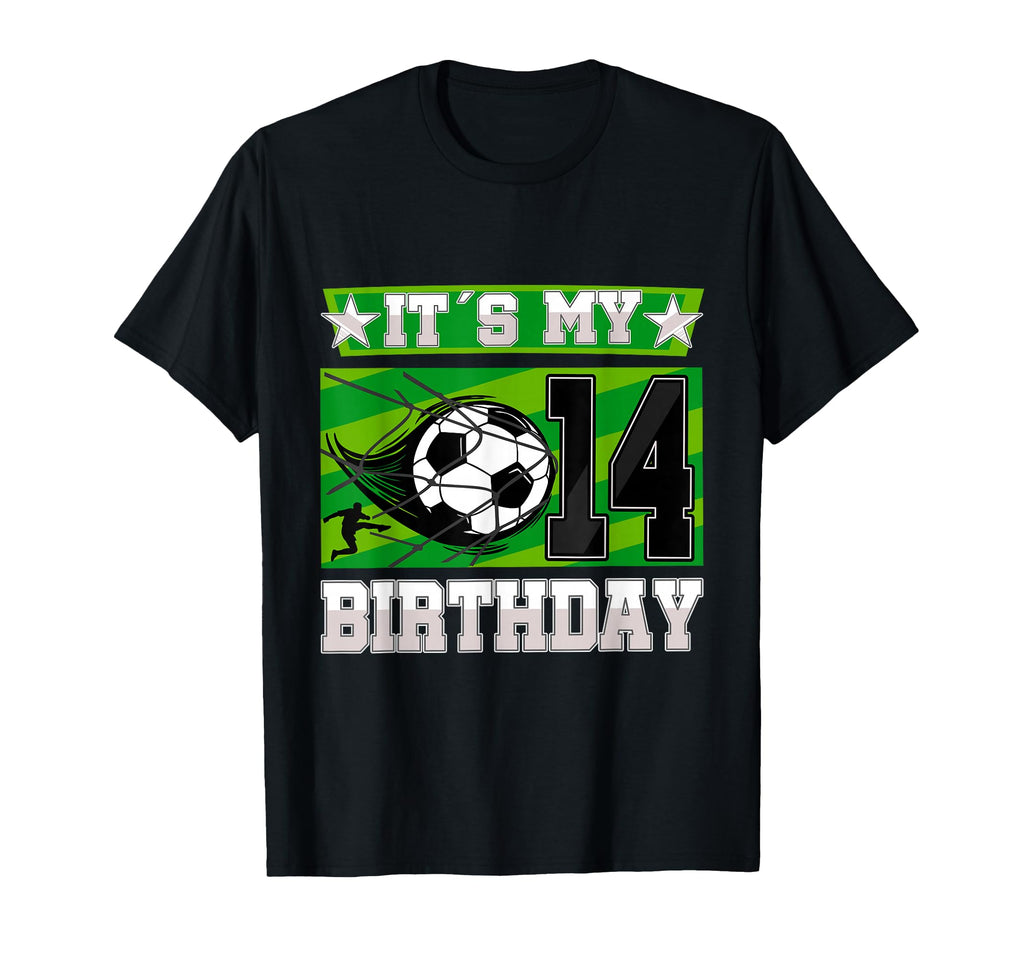 Soccer Birthday Party 14Th Birthday 14 T-Shirt - Unique Graphic for Adults - T-Shirt, Sweatshirt, Hoodie