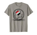Iraq Iraqi Flag Art Soccer Ball T-Shirt - Custom Art Print Men Women - T-Shirt, Sweatshirt, Hoodie