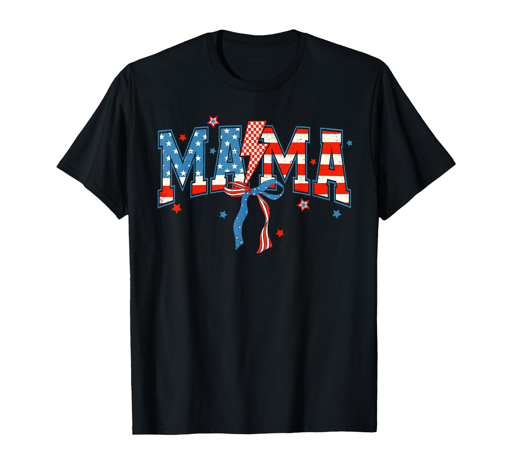 Mama 4Th July American Patriotic Mom T-Shirt - Unique Graphic Men Women - T-Shirt, Sweatshirt, Hoodie