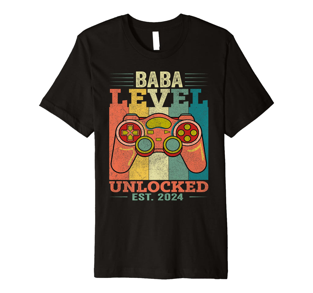 Mens Dad Level Unlocked Gaming T-Shirt - Fun Novelty Design Men Women - T-Shirt, Sweatshirt, Hoodie