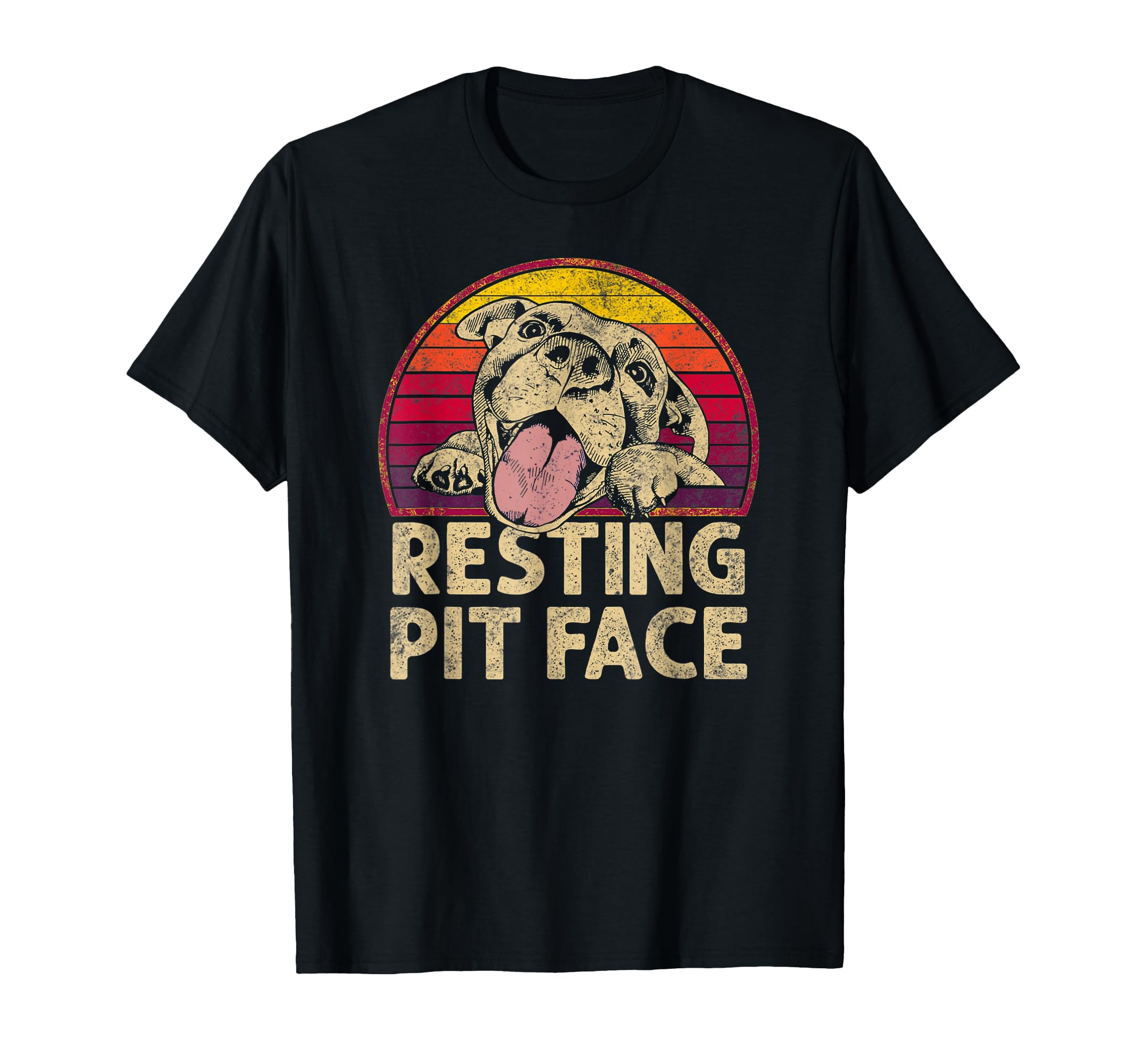 Resting Pit Face Pitbull Lovers Gift T-Shirt - Aesthetic Graphic for Adults - T-Shirt, Sweatshirt, Hoodie