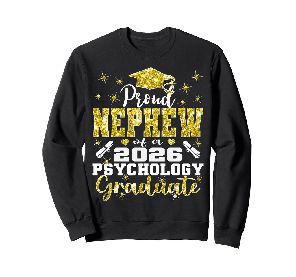 Proud Nephew 2026 Psychology Sweatshirt - Minimalist Print Men Women - T-Shirt, Sweatshirt, Hoodie