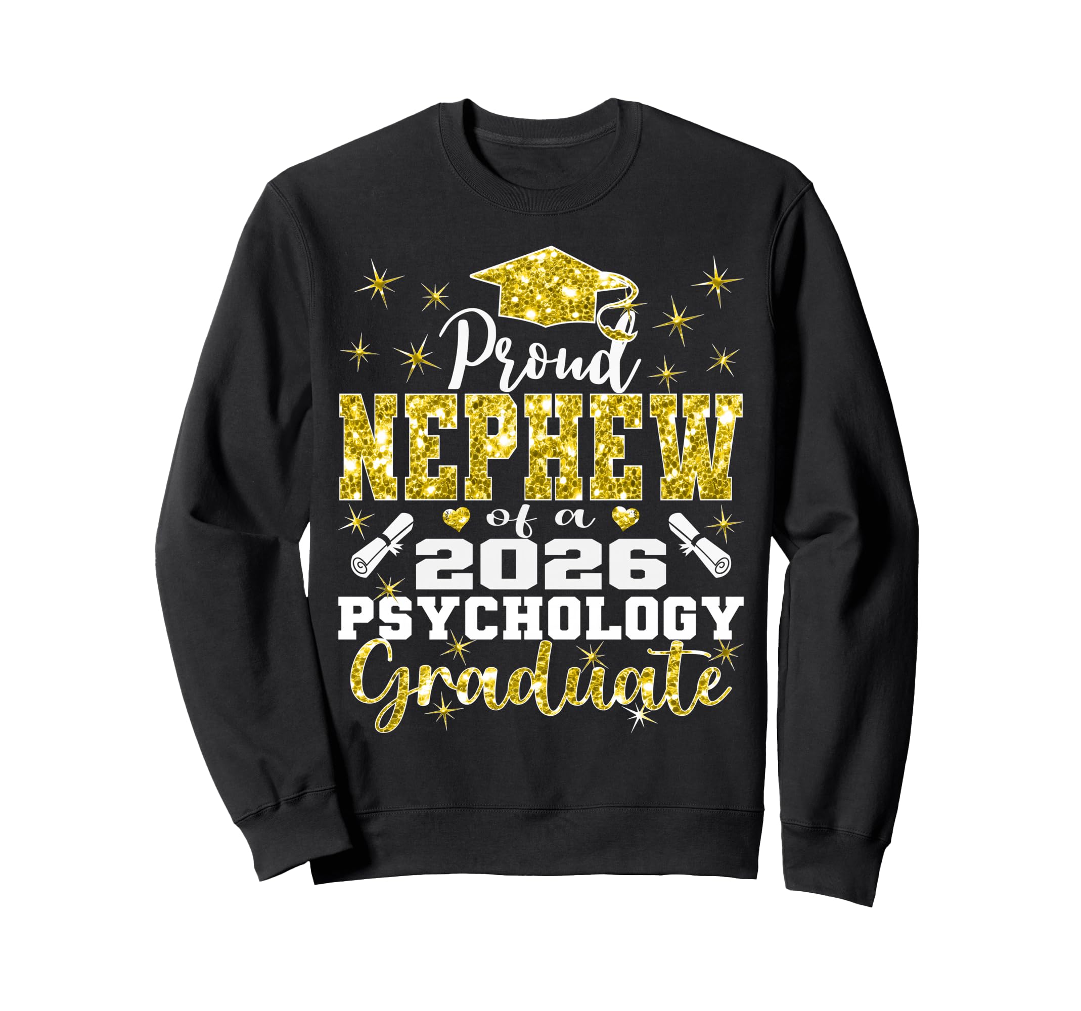 Proud Nephew 2026 Psychology Sweatshirt - Minimalist Print Men Women - T-Shirt, Sweatshirt, Hoodie