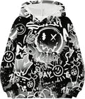 Boy's Graphic Cartoon Print Hooded Loose Tops - Adult & Kids T-Shirts, Sweatshirts & Hoodies apparel design preview 1