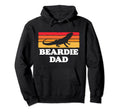 Bearded Dragon Dad 80S Sunset Beardie Hoodie - Minimalist Print Unisex - T-Shirt, Sweatshirt, Hoodie