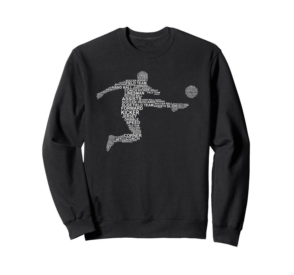 Football Or Soccer Player Sweatshirt - Graphic Print Unisex - T-Shirt, Sweatshirt, Hoodie