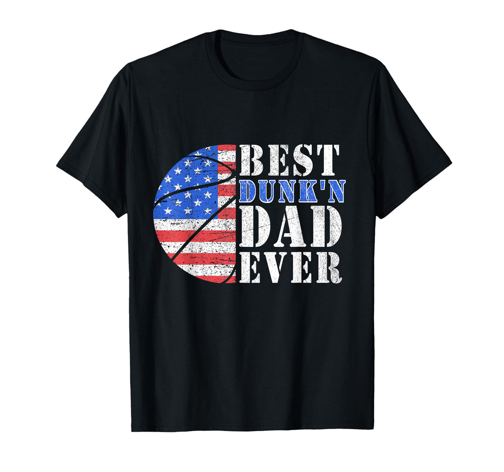Best Dunkn Dad Ever Funny Basketball T-Shirt - Custom Art Print for Adults - T-Shirt, Sweatshirt, Hoodie
