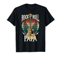 Rock N Roll Papa Guitar Player Music T-Shirt - Minimalist Print Men Women - T-Shirt, Sweatshirt, Hoodie