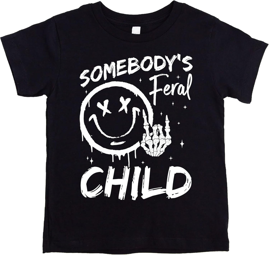 Funny Somebody's Feral Child for Boys and Girls - Adult & Kids T-Shirts, Sweatshirts & Hoodies apparel design preview 1