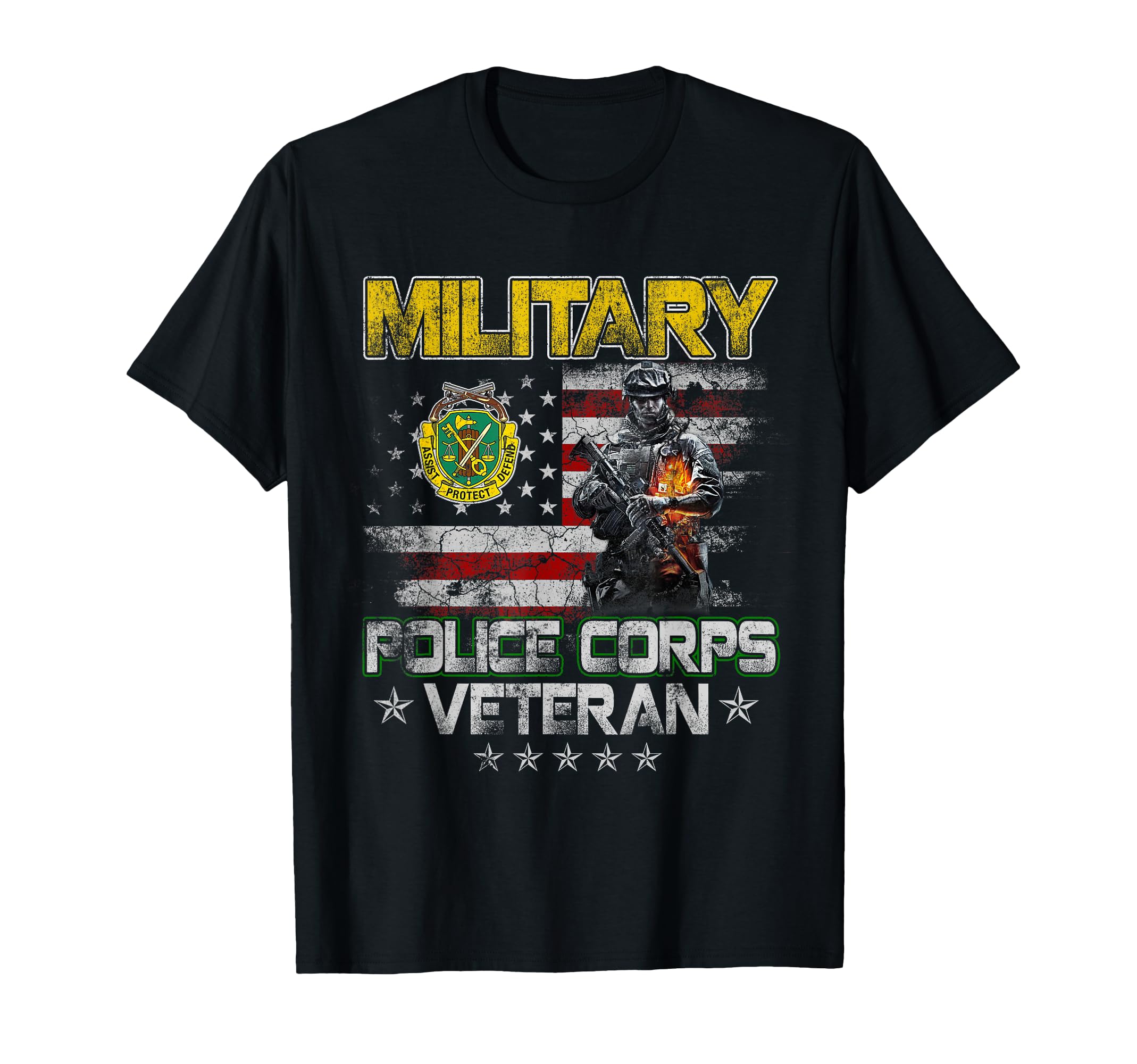Flag Usa Military Police Corps T-Shirt - Aesthetic Graphic Men Women - T-Shirt, Sweatshirt, Hoodie