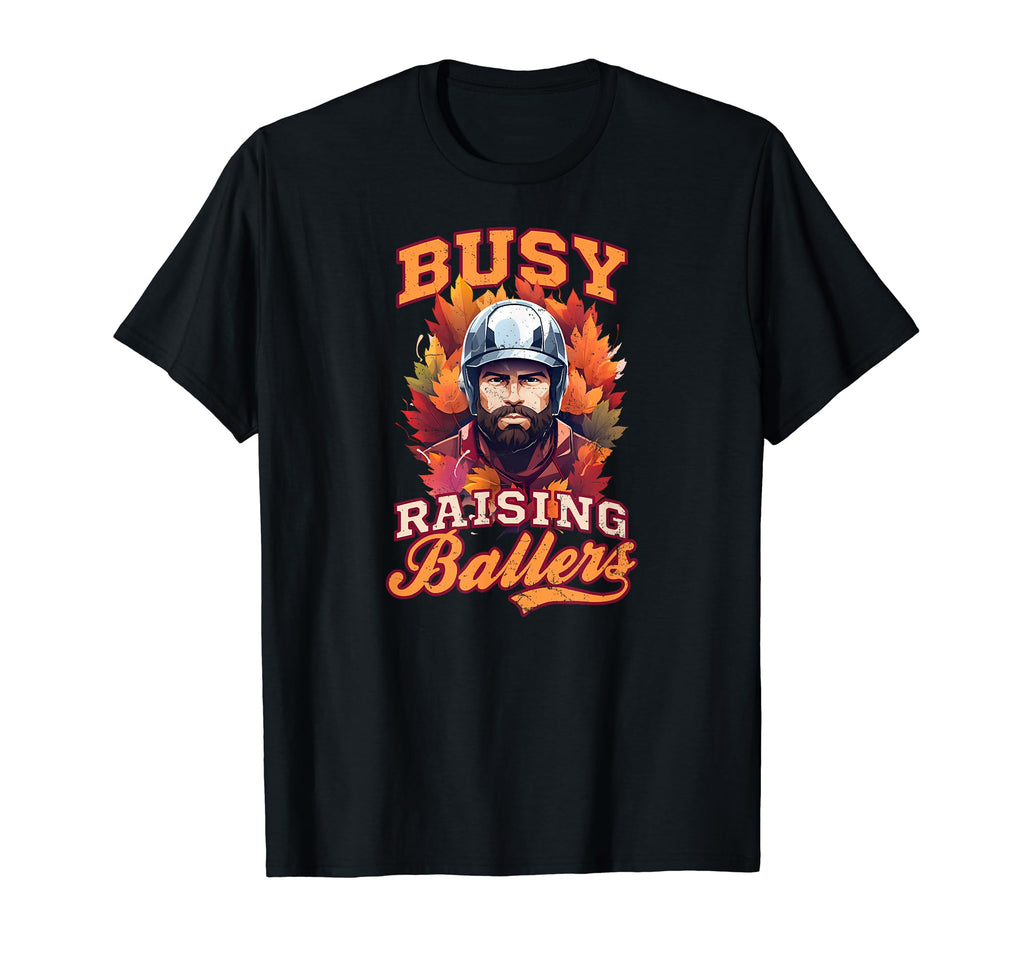 Busy Raising Ballers Thanksgiving T-Shirt - Unique Graphic for Adults - T-Shirt, Sweatshirt, Hoodie
