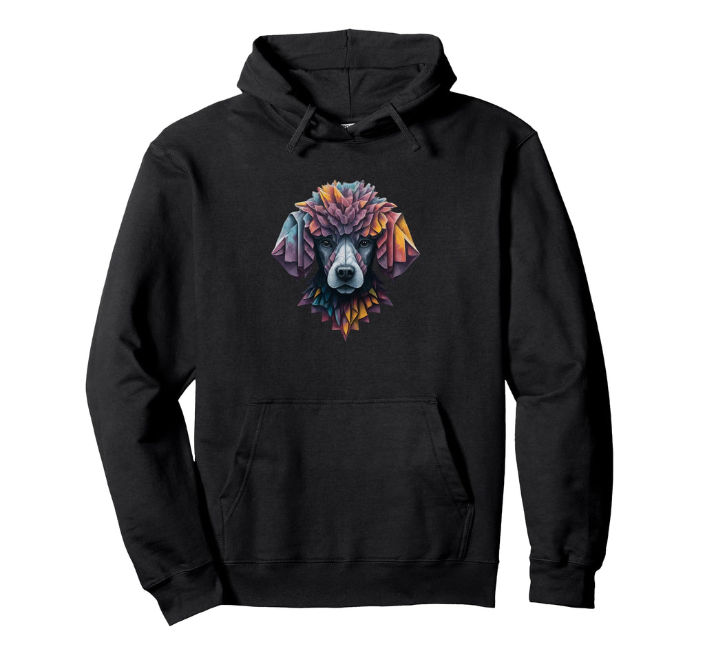 Origami Poodle Tie Dye Hippie Dog Mom Hoodie - Novelty Apparel Men Women - T-Shirt, Sweatshirt, Hoodie