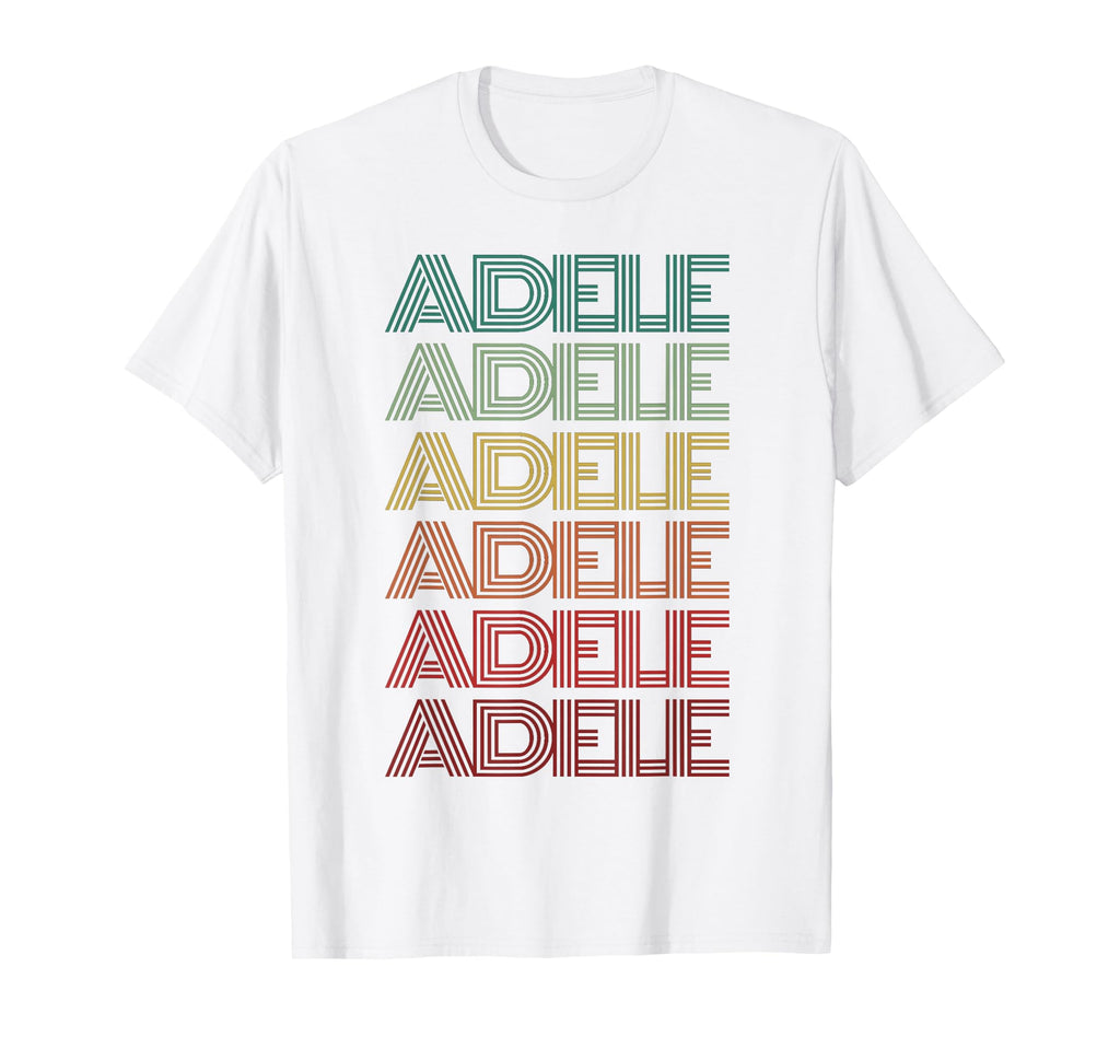 Italian First Name Adele Nametag Groovy T-Shirt - Graphic Print Men Women - T-Shirt, Sweatshirt, Hoodie