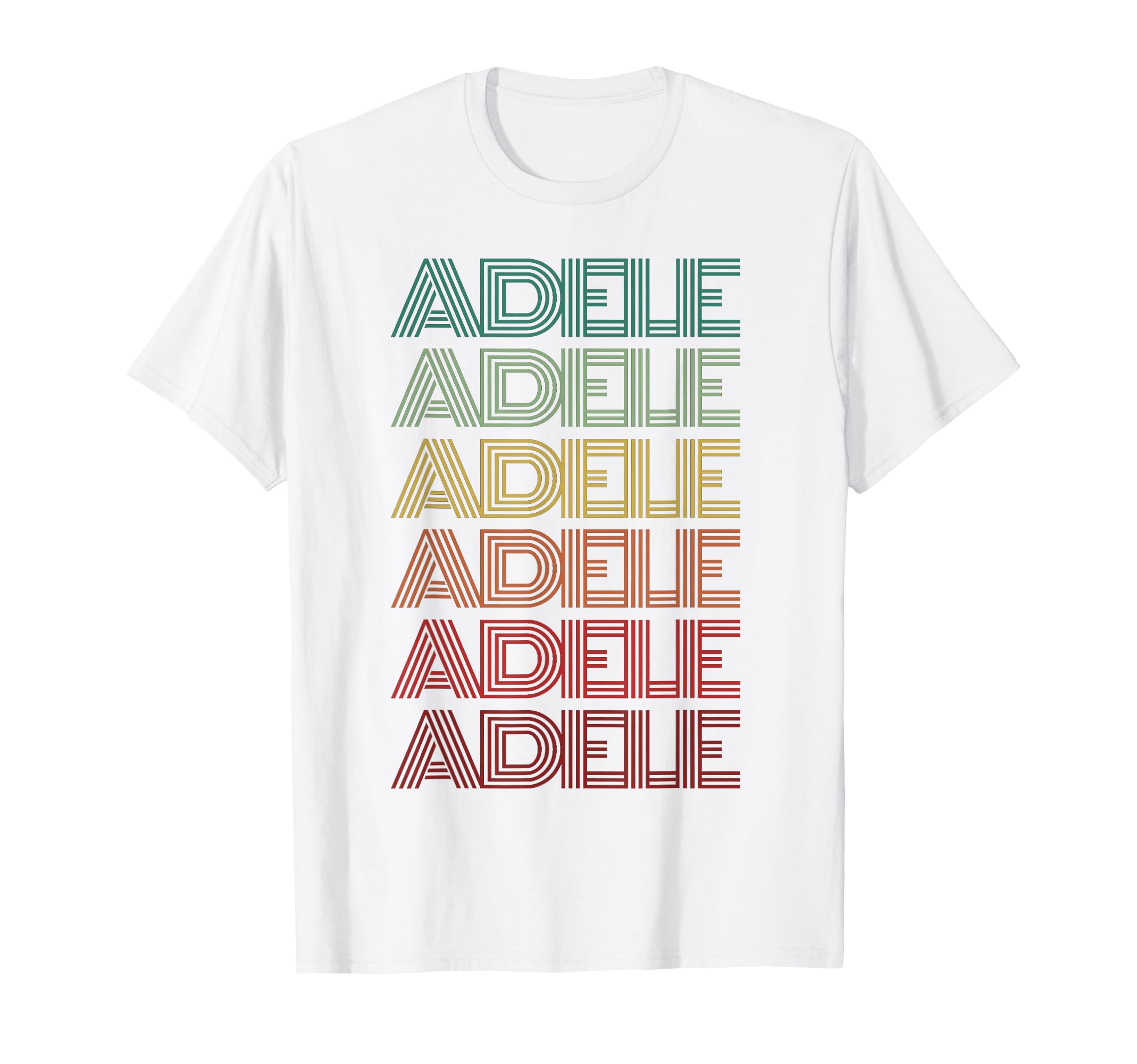 Italian First Name Adele Nametag Groovy T-Shirt - Graphic Print Men Women - T-Shirt, Sweatshirt, Hoodie