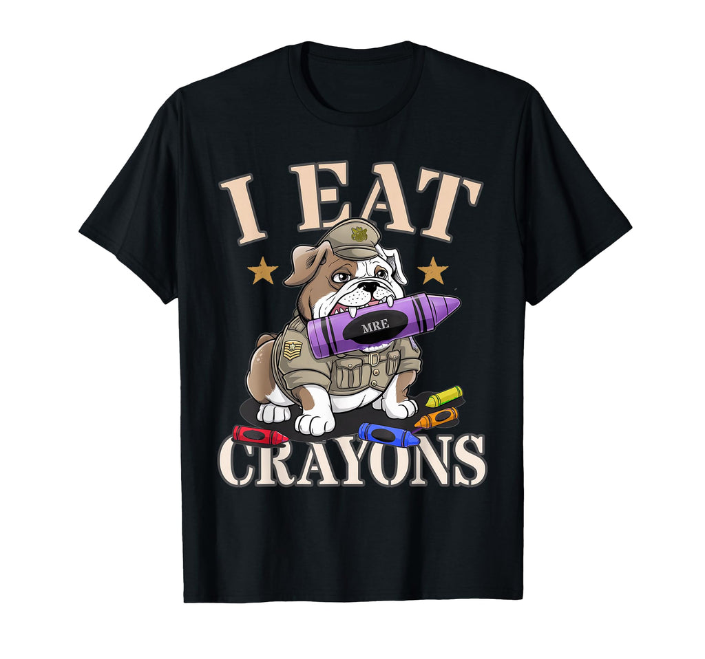 I Eat Crayons Soldier Father Military T-Shirt - Unique Graphic Men Women - T-Shirt, Sweatshirt, Hoodie