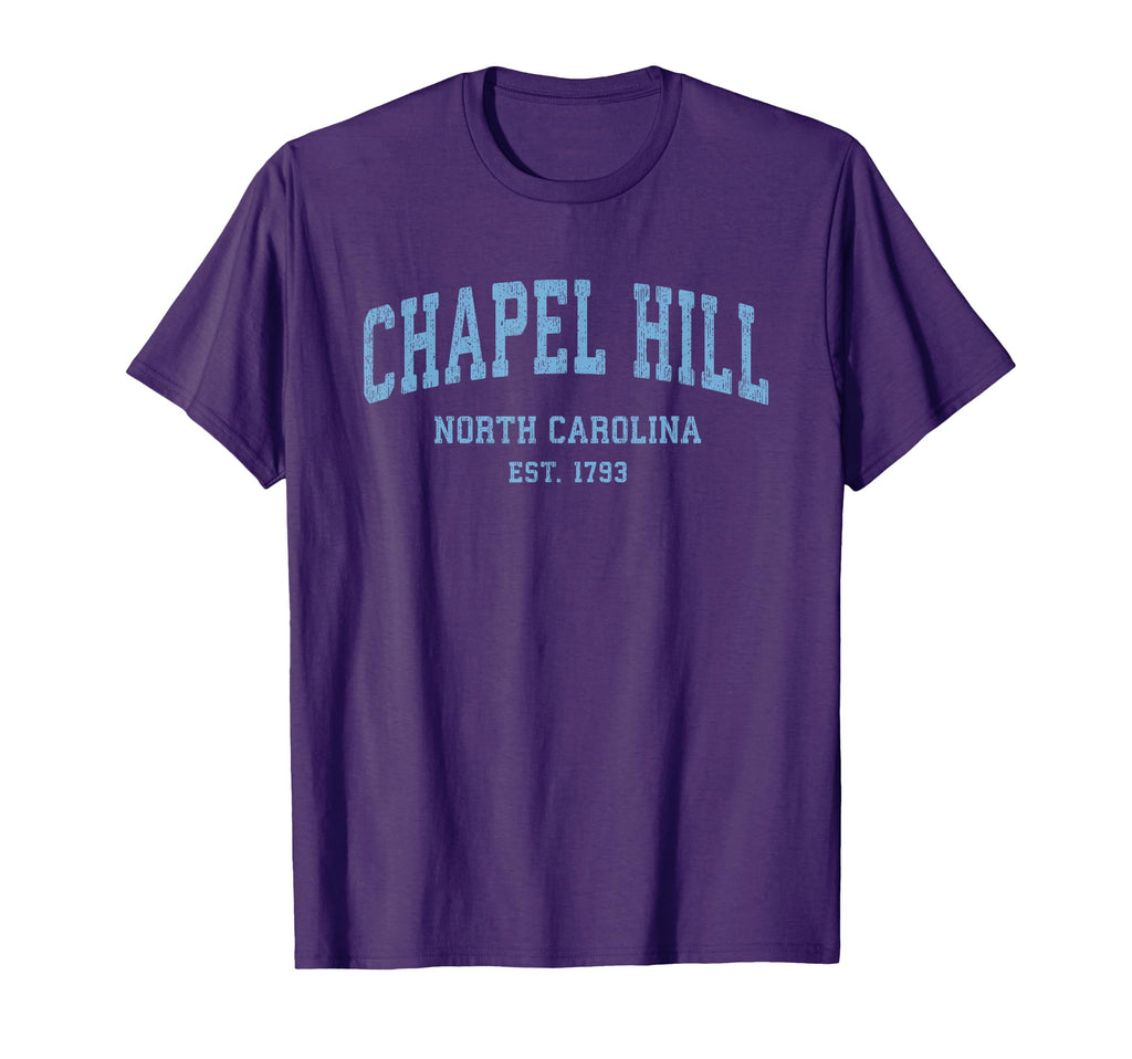 Chapel Hill North Carolina Nc Athletic T-Shirt - Unique Graphic Men Women - T-Shirt, Sweatshirt, Hoodie