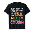 Big Piece My Heart Has Autism T-Shirt - Casual Everyday Wear for Adults - T-Shirt, Sweatshirt, Hoodie
