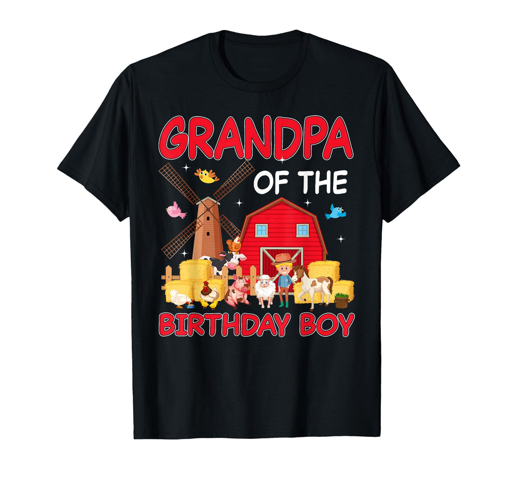 Grandpa Birthday Farm Animal Bday Party T-Shirt - Fun Novelty Design Unisex - T-Shirt, Sweatshirt, Hoodie