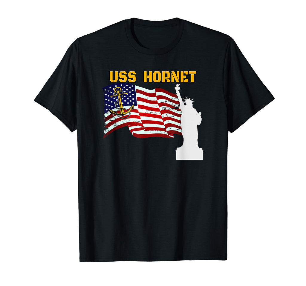 Aircraft Carrier Uss Hornet Veterans Day T-Shirt - Custom Art Print Unisex - T-Shirt, Sweatshirt, Hoodie