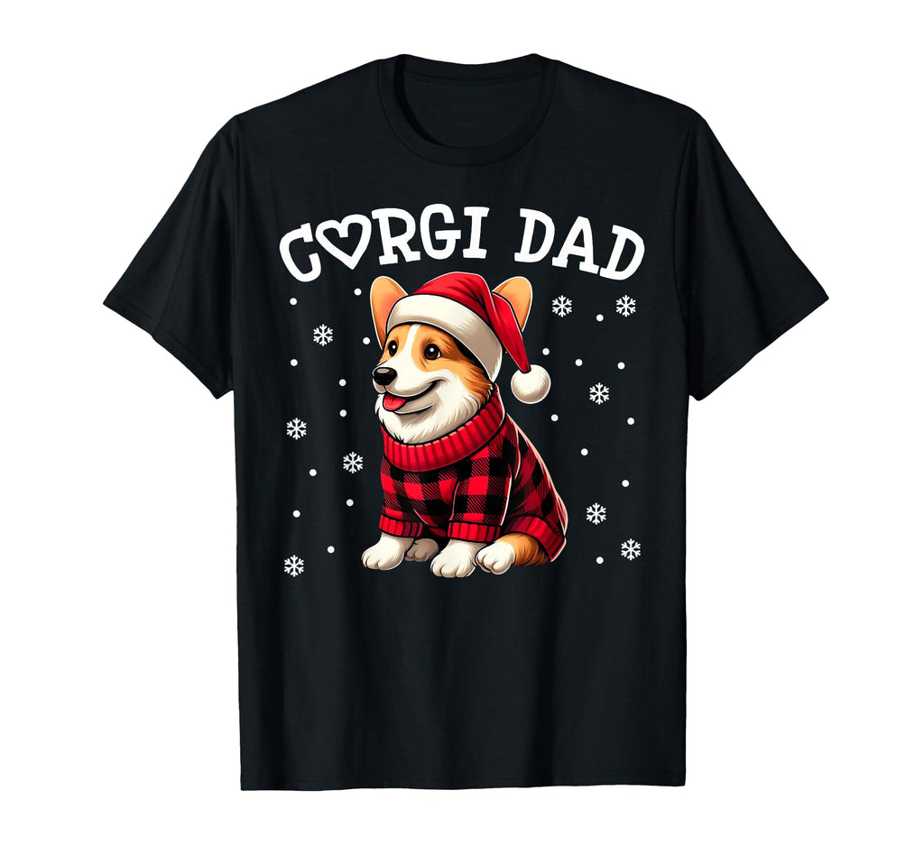 Corgi Dad Funny Snowflakes Buffalo T-Shirt - Trendy Graphic Men Women - T-Shirt, Sweatshirt, Hoodie