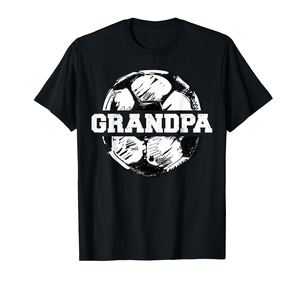 Soccer Grandpa Funny Soccer Ball Split T-Shirt - Graphic Print Unisex - T-Shirt, Sweatshirt, Hoodie