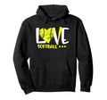 Love Softball Player Teen Athlete Coach Hoodie - Unique Graphic Men Women - T-Shirt, Sweatshirt, Hoodie