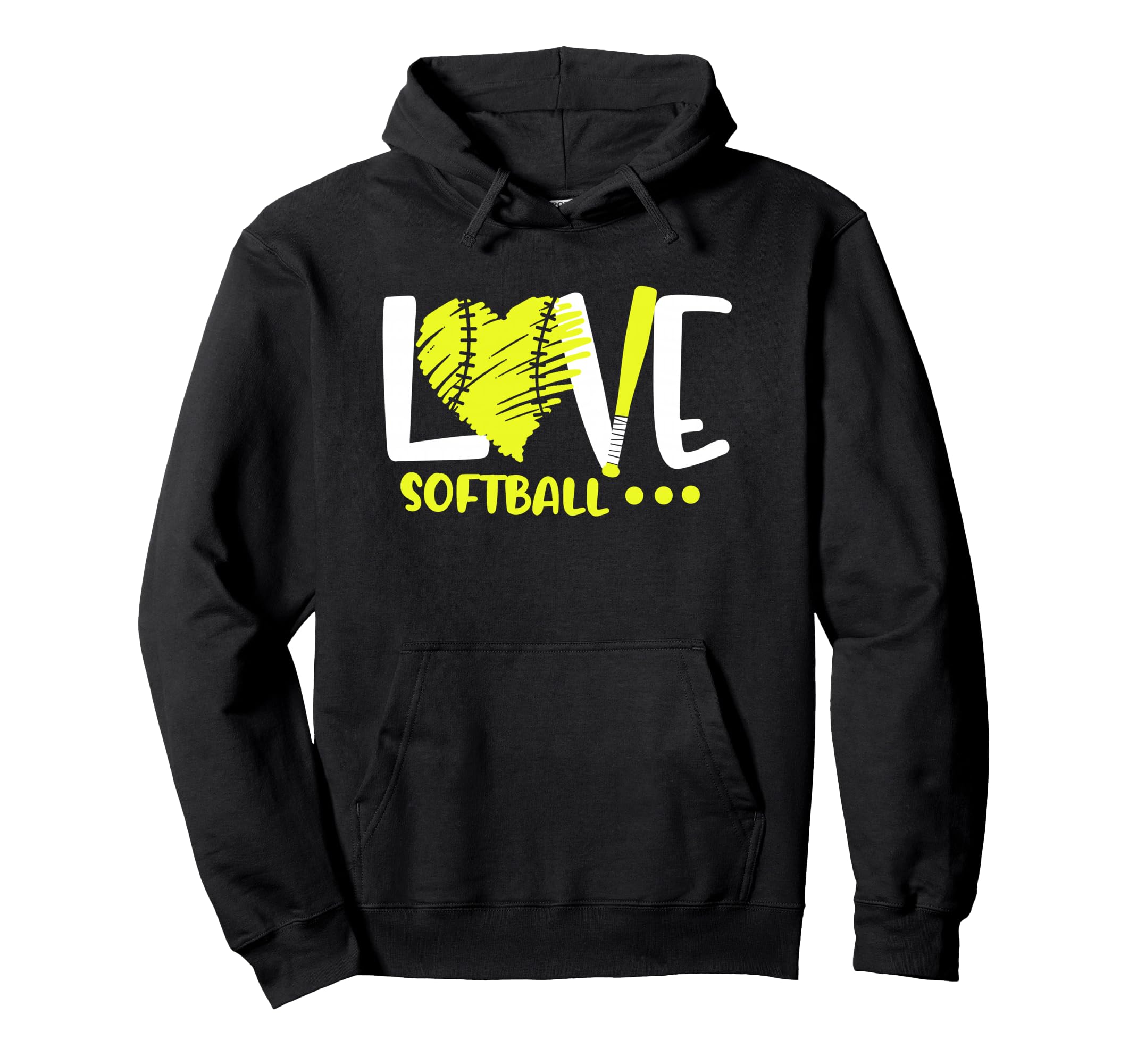 Love Softball Player Teen Athlete Coach Hoodie - Unique Graphic Men Women - T-Shirt, Sweatshirt, Hoodie