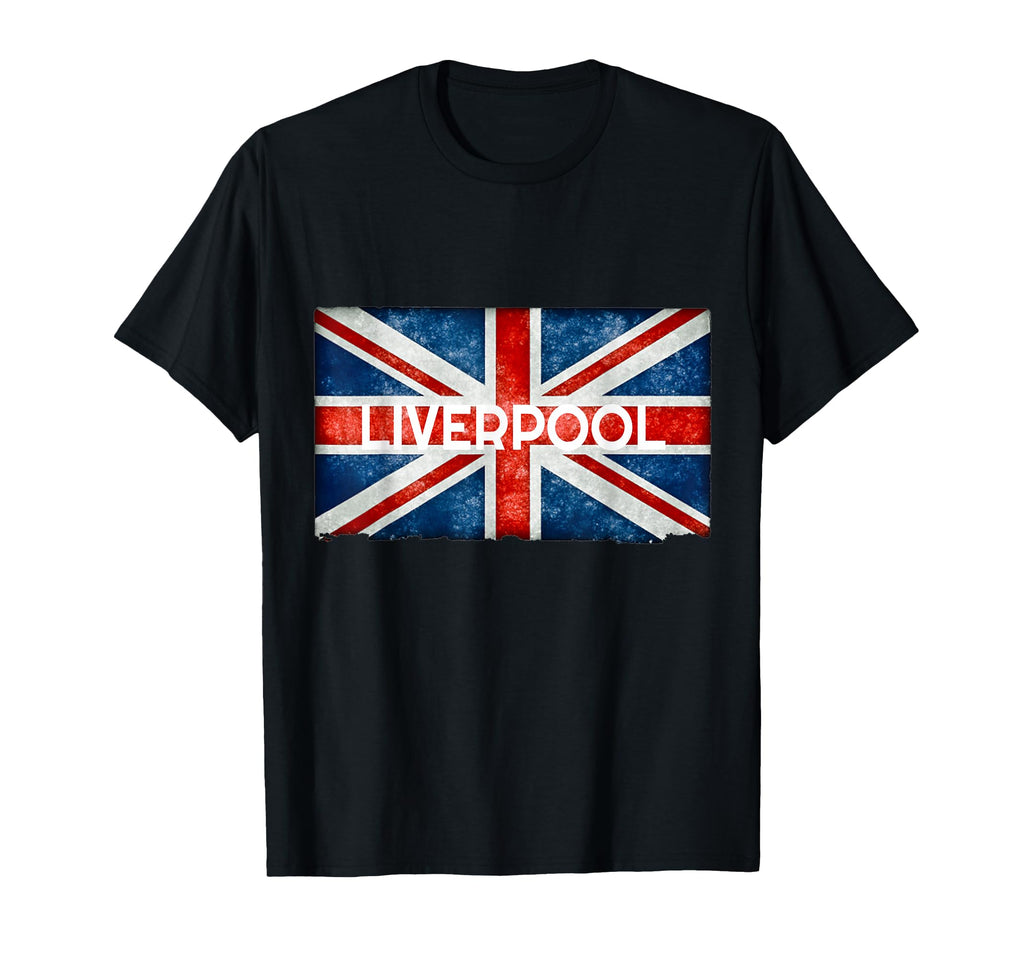 Liverpool England Uk Flag And T-Shirt - Casual Everyday Wear Men Women - T-Shirt, Sweatshirt, Hoodie