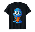 Soccer Ball Ice Cream Drip Fun T-Shirt - Fun Novelty Design Men Women - T-Shirt, Sweatshirt, Hoodie