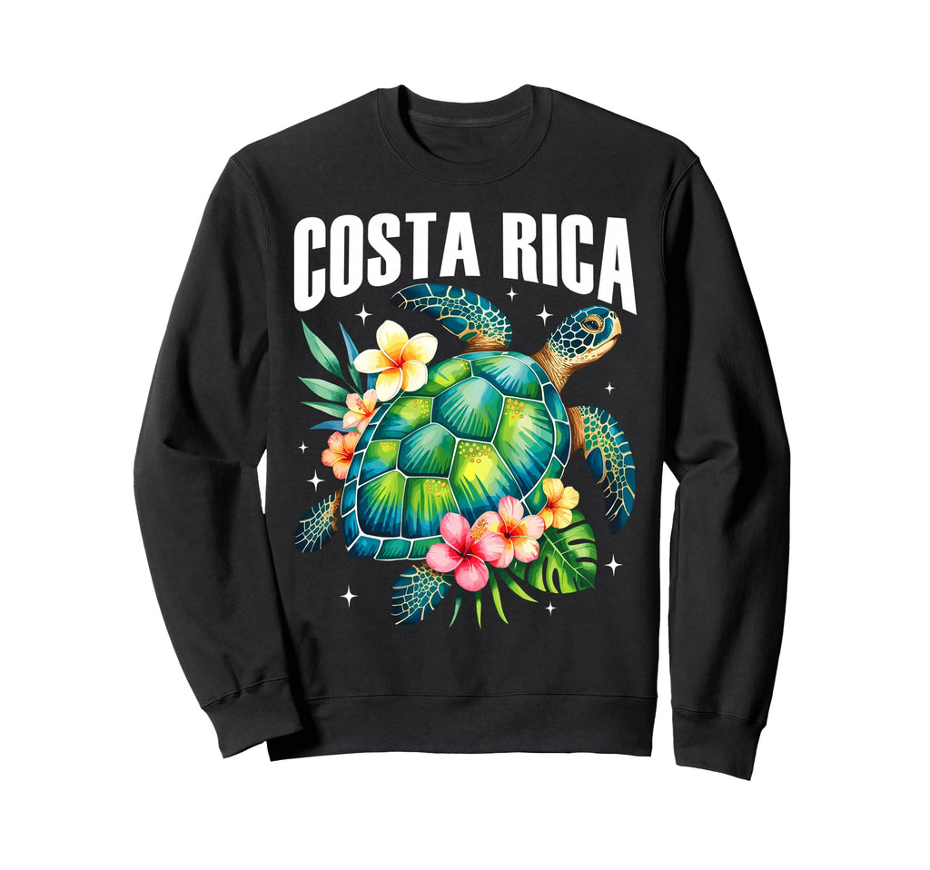 Costa Rica Sea Turtle Tropical Beach Sweatshirt - Graphic Print Men Women - T-Shirt, Sweatshirt, Hoodie