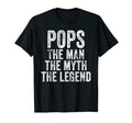Pops Myth Legend Dad Funny Father T-Shirt - Aesthetic Graphic for Adults - T-Shirt, Sweatshirt, Hoodie