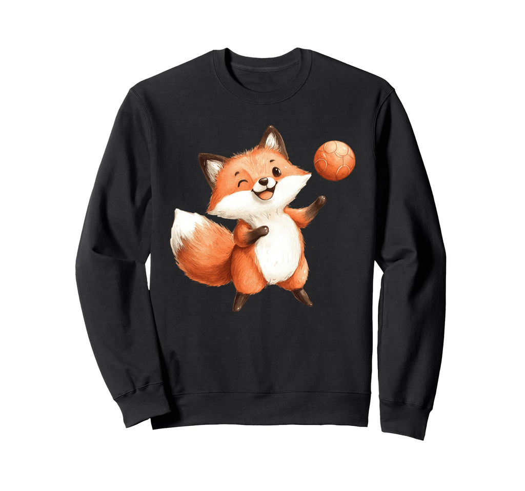 Watercolor Fox Playing Soccer Sweatshirt - Casual Everyday Wear for Adults - T-Shirt, Sweatshirt, Hoodie