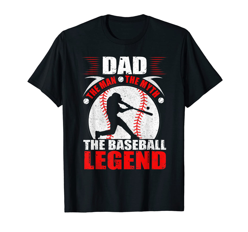 Dad Myth Baseball Legend T-Shirt - Minimalist Print for Adults - T-Shirt, Sweatshirt, Hoodie