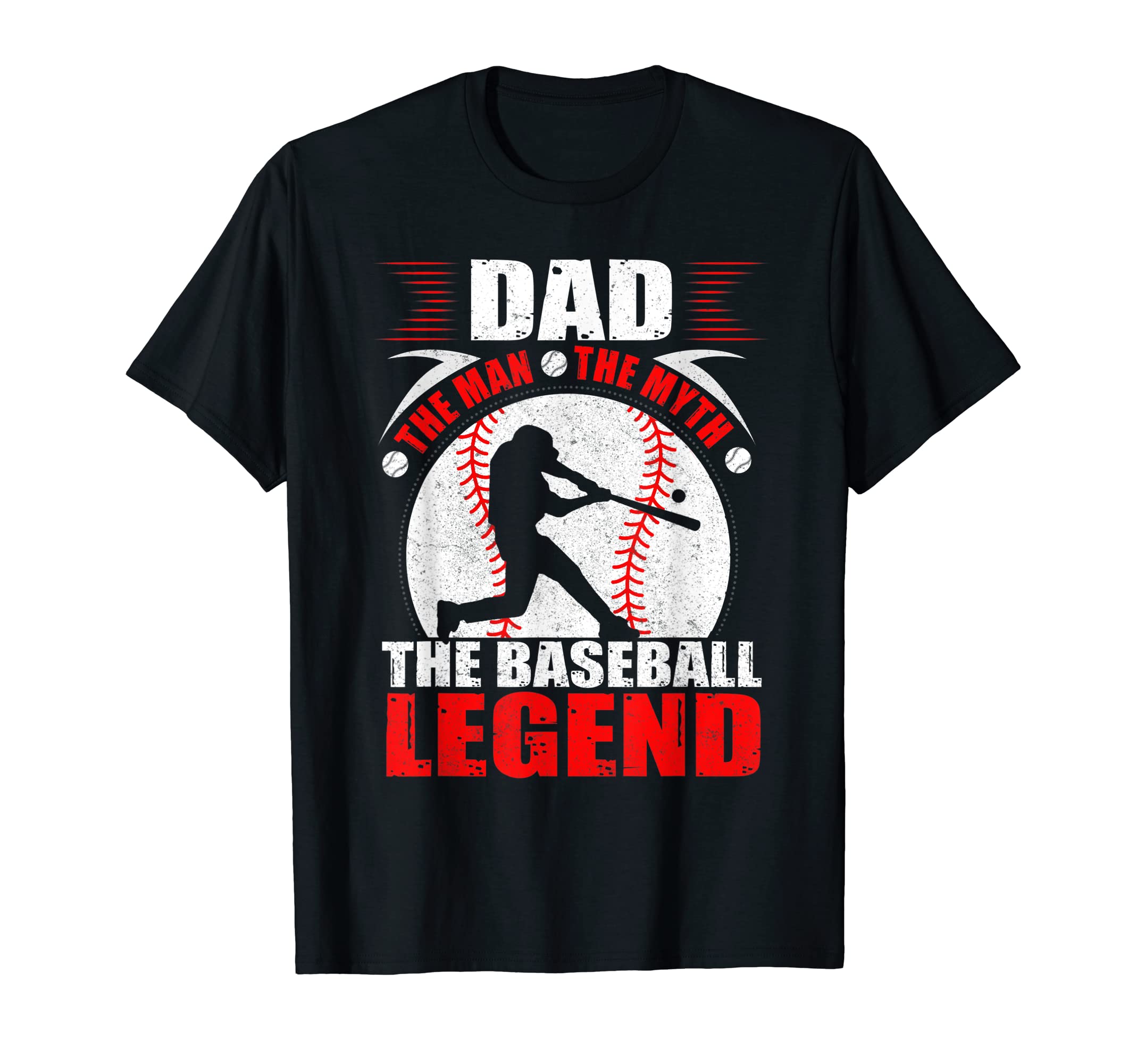 Dad Myth Baseball Legend T-Shirt - Minimalist Print for Adults - T-Shirt, Sweatshirt, Hoodie