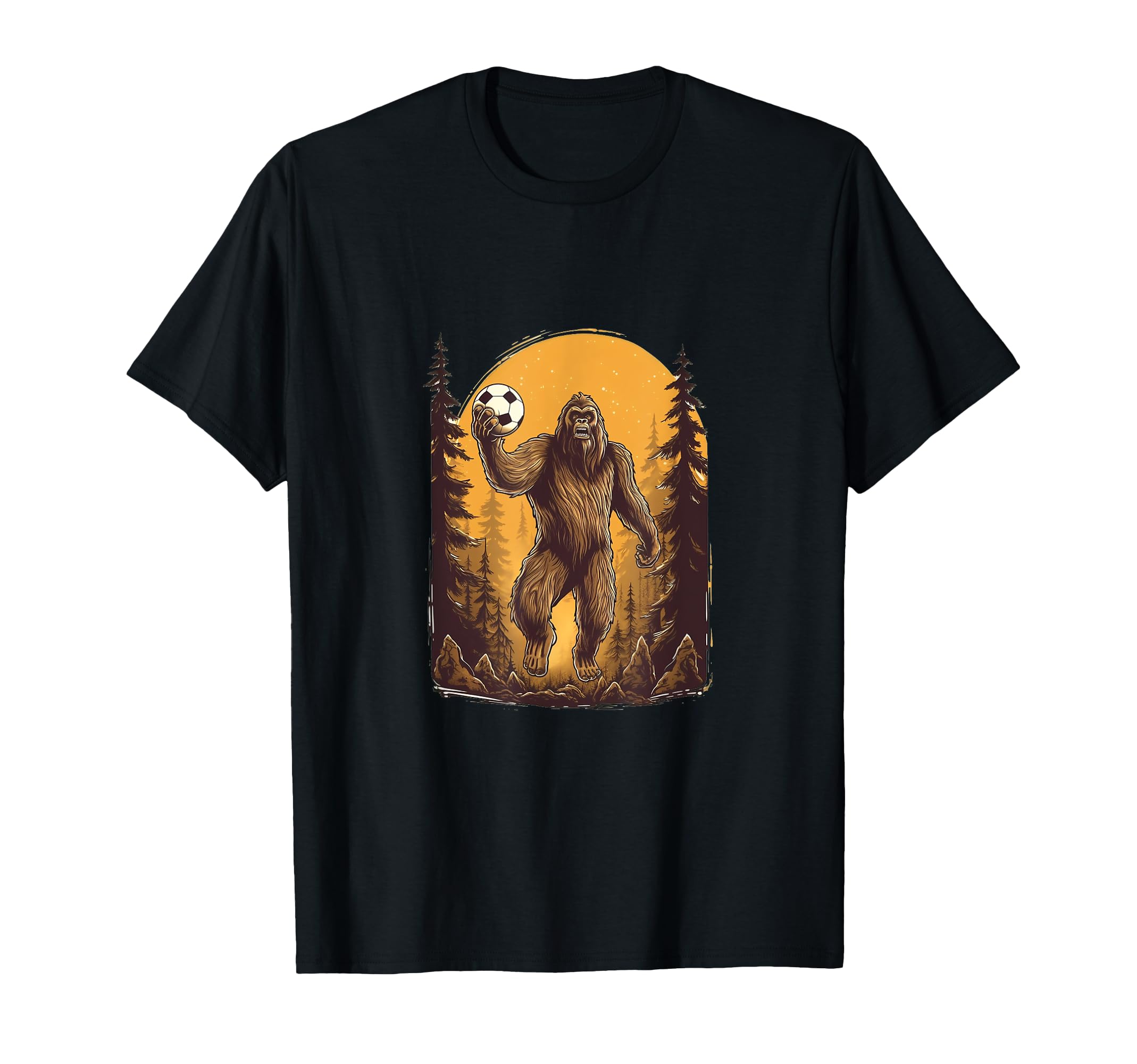 Soccer Ball Bigfoot Funny Soccer T-Shirt - Streetwear Style for Adults - T-Shirt, Sweatshirt, Hoodie