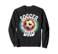 Soccer Dad Tie Dye Spirit Family Sweatshirt - Aesthetic Graphic for Adults - T-Shirt, Sweatshirt, Hoodie