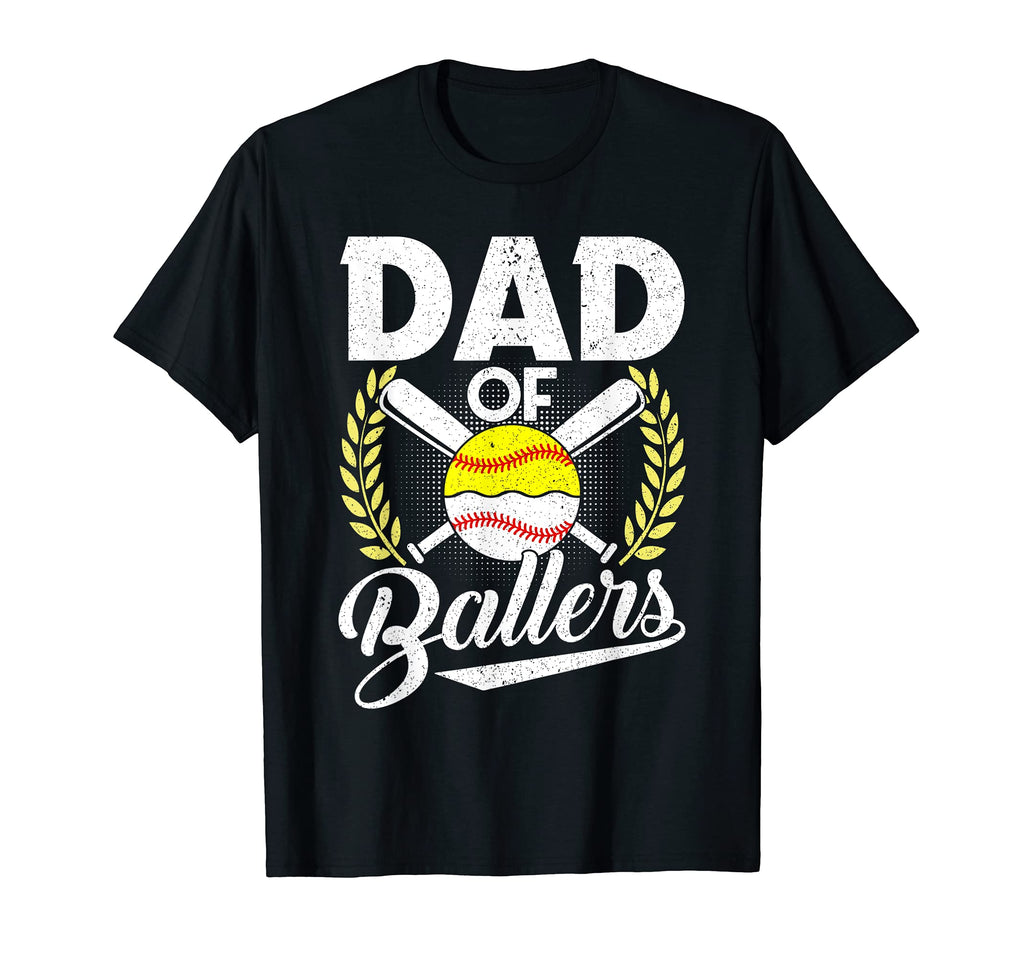 Dad Ballers Baseball Lover Dad Gift T-Shirt - Streetwear Style for Adults - T-Shirt, Sweatshirt, Hoodie