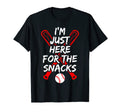 Baseball Player Here Snacks T-Shirt - Casual Everyday Wear Men Women - T-Shirt, Sweatshirt, Hoodie