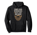 Cat Dad Beard Funny Feline Lover Hoodie - Graphic Print for Adults - T-Shirt, Sweatshirt, Hoodie