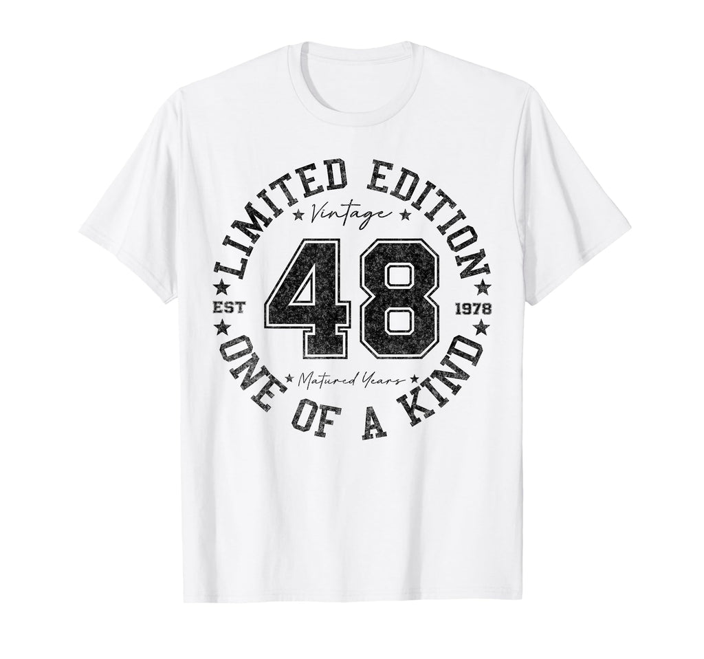 48 Year Old Gifts 1978 48Th Birthday T-Shirt - Unique Graphic Unisex - T-Shirt, Sweatshirt, Hoodie