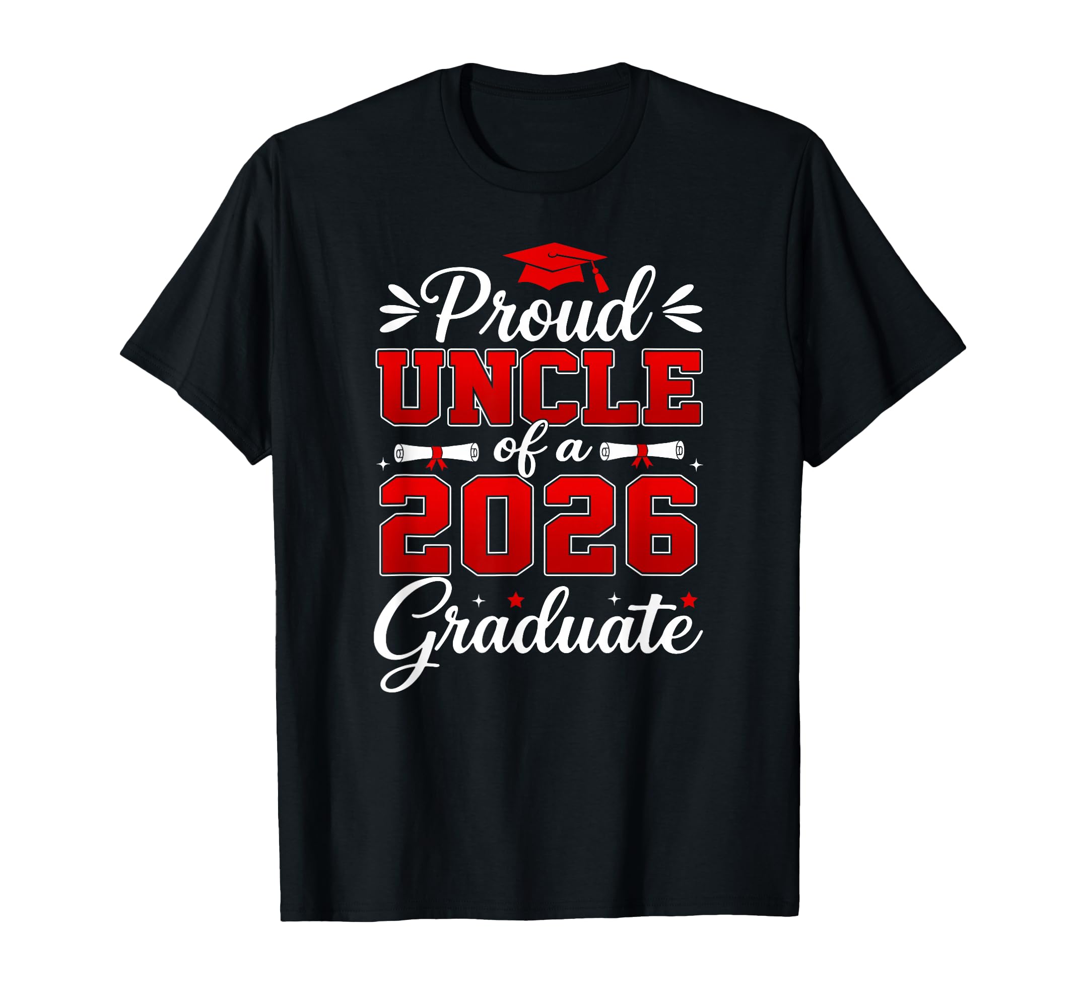 Senior Uncle 2026 Graduation Proud T-Shirt - Minimalist Print Men Women - T-Shirt, Sweatshirt, Hoodie