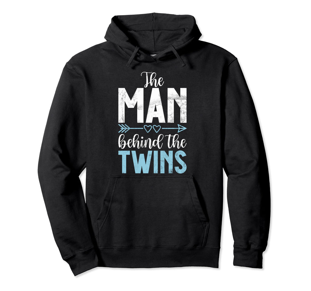 Behind Twins Twin Dad Hoodie - Unique Graphic Men Women - T-Shirt, Sweatshirt, Hoodie