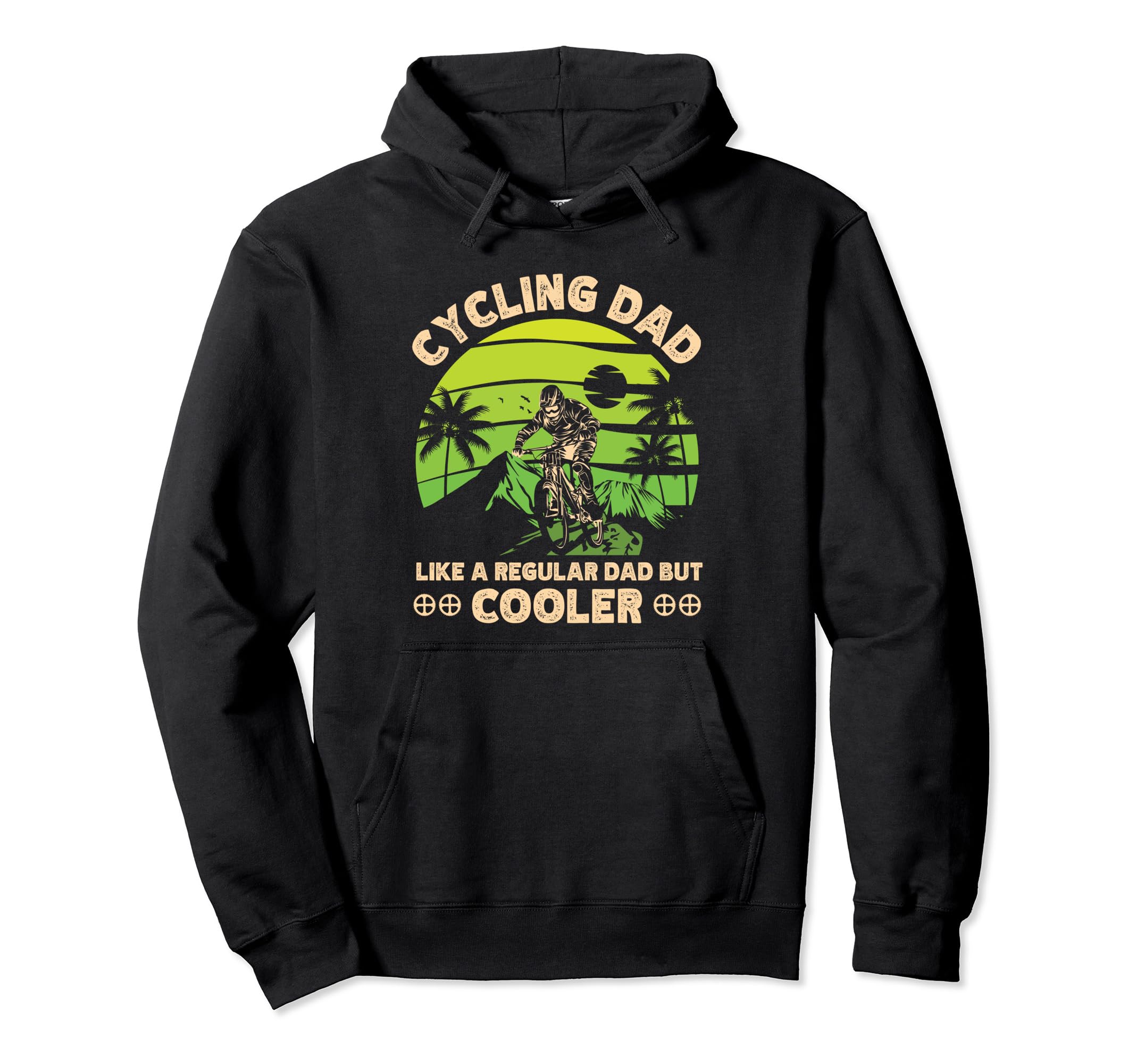 Cycling Dad Like Regular Dad But Cooler Hoodie - Graphic Print Unisex - T-Shirt, Sweatshirt, Hoodie