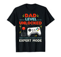 Dad Level Unlocked Gamer Expert Mode T-Shirt - Unique Graphic Unisex - T-Shirt, Sweatshirt, Hoodie