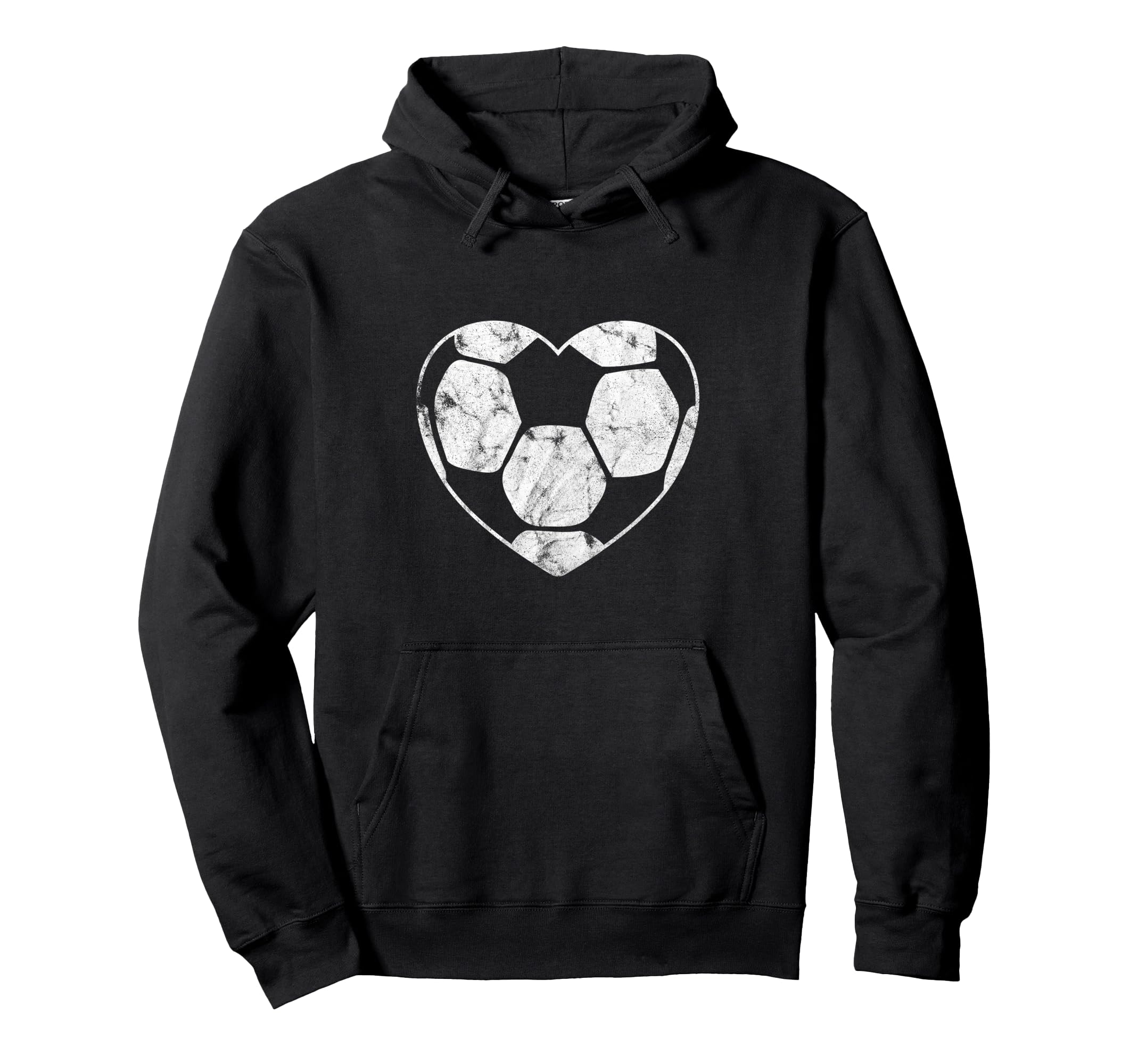 Soccer Ball Heart Shape Mom Parent Fan Hoodie - Fun Novelty Design Unisex - T-Shirt, Sweatshirt, Hoodie