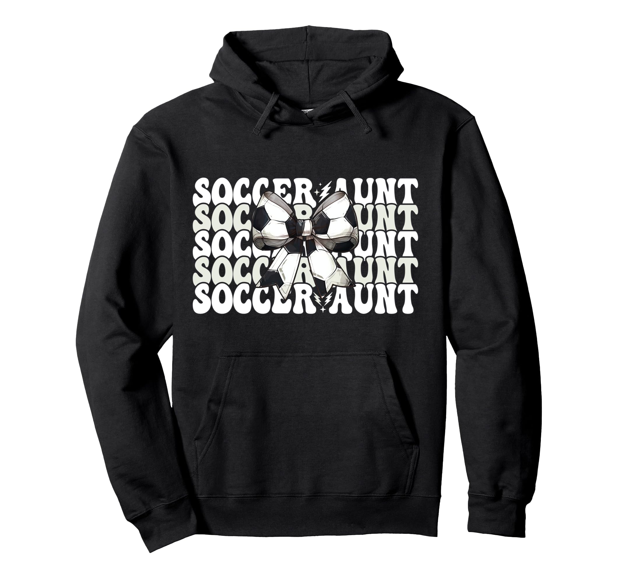Womens Coquette Bow Ribbon Soccer Hoodie - Unique Graphic for Adults - T-Shirt, Sweatshirt, Hoodie