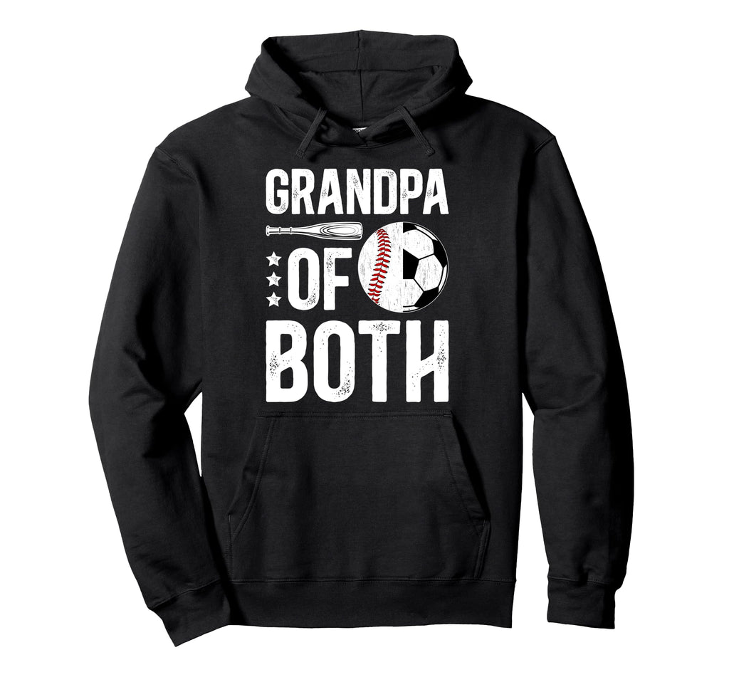 Grandpa Both Baseball Soccer Grandpa Hoodie - Streetwear Style for Adults - T-Shirt, Sweatshirt, Hoodie