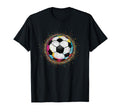Colorful Soccer Ball Fan Soccer T-Shirt - Casual Everyday Wear for Adults - T-Shirt, Sweatshirt, Hoodie